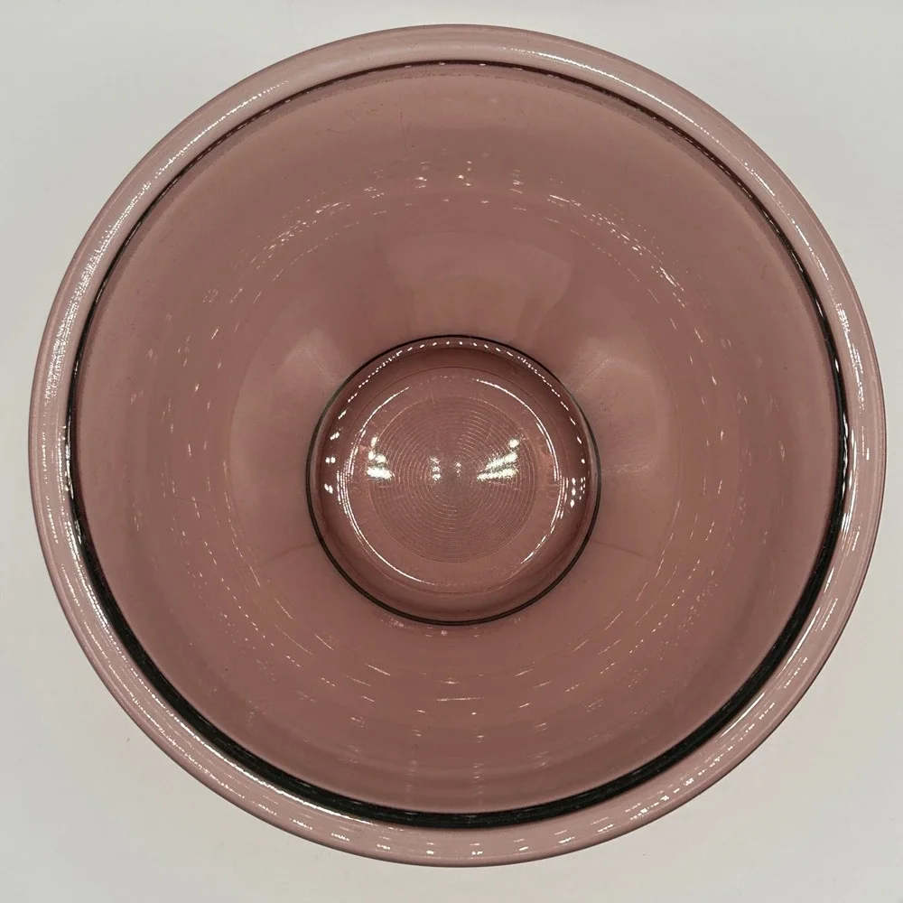Vintage Pyrex Cranberry Glass Mixing Bowl‎ 2.5L #325 USA Made Kitchen